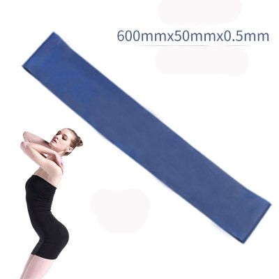 Yoga Rubber Resistance Bands Indoor Outdoor Fitness Equipment 0.4mm-1.2mm Pilates Sport Training Workout Elastic Bands