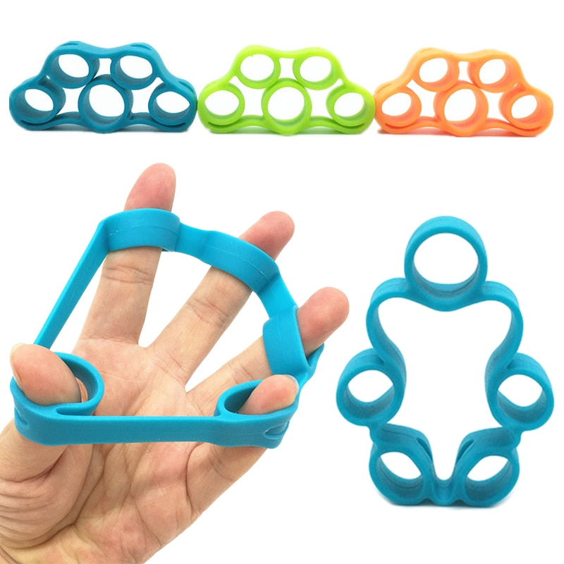Finger Gripper Strength Trainer Resistance Bands Hand Grip Wrist Trainer Yoga Stretcher Wrist Exercise Fitness Equipment 8