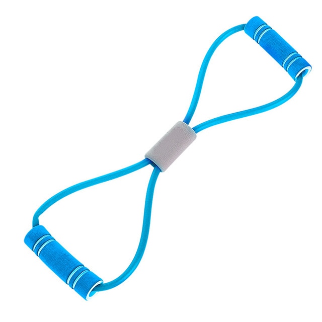 New Gym 8 Word Elastic Band Chest Developer Rubber Latex Resistance Bands Fitness Equipment Stretch Yoga Training