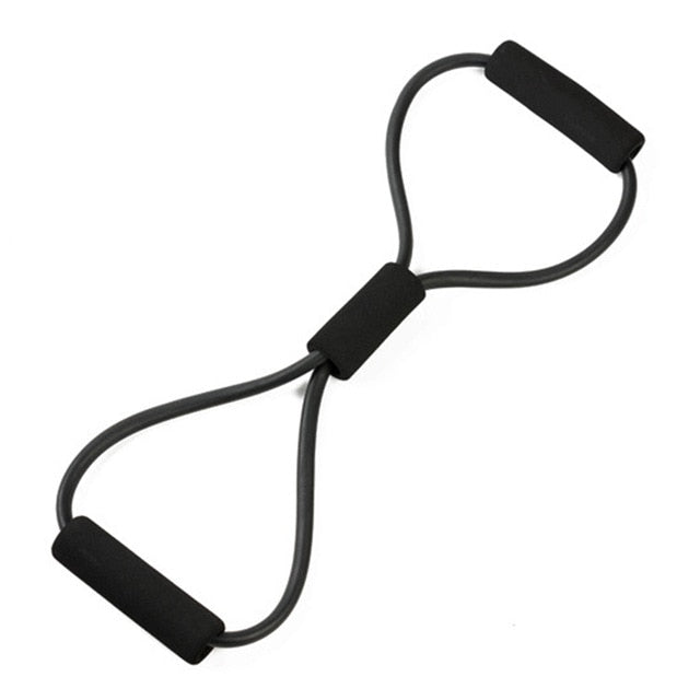 New Gym 8 Word Elastic Band Chest Developer Rubber Latex Resistance Bands Fitness Equipment Stretch Yoga Training